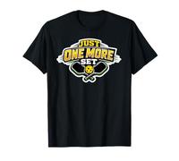 Just One More Set Pickleball Player Funny Court Saying T-Shirt