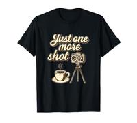 Just One More Shot Vintage Camera Coffee Graphic T-Shirt