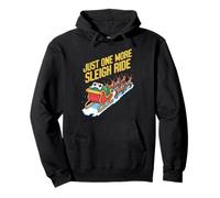 Just One More Sleigh Ride Retro Gamer Christmas Pullover Hoodie