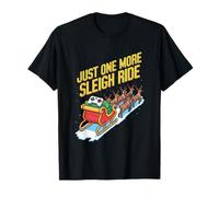 Just One More Sleigh Ride Retro Gamer Christmas T-Shirt