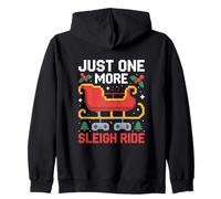 Just One More Sleigh Ride Retro Gamer Christmas Zip Hoodie