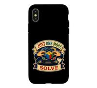 JUST ONE MORE SOLVE Speedcubing Practice Cube Case for iPhone X/XS