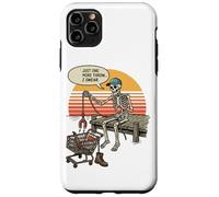 Just One More Throw I Swear Skeleton Magnet Fishing Funny Case for iPhone 11 Pro Max