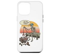 Just One More Throw I Swear Skeleton Magnet Fishing Funny Case for iPhone 12 Pro Max