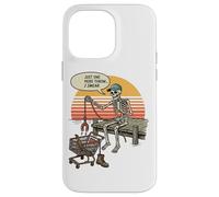 Just One More Throw I Swear Skeleton Magnet Fishing Funny Case for iPhone 14 Pro Max