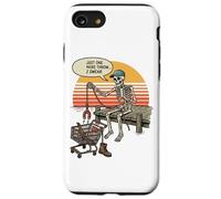 Just One More Throw I Swear Skeleton Magnet Fishing Funny Case for iPhone SE (2020) / 7/8