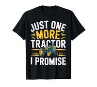 Just One More Tractor I Promise Vintage Farm Humor Design T-Shirt