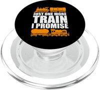 Just One More Train I Promise Model Train Railroad Lover PopSockets PopGrip for MagSafe