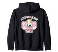 Just One More Turn Kawaii Gamer Video Game Strategy Gamer Zip Hoodie