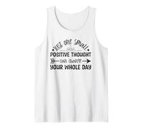 Just One Small Positive Thought Motivational Quote Tank Top