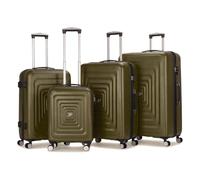 JUST PACK Extra Large Suitcase 32 Inch Hard Shell with TSA Approved Lock, 132L Hold Luggage, Double Spinner Wheels, ABS, 5.2kg, 85x57x31cm Check in Case, Green