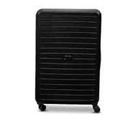 JUST PACK Hard Shell Suitcase 26 Inch with TSA Approved Lock, Medium Hold Luggage 70L, 4 Spinner Wheels, Tough ABS Curve Shell, 3.9kg, 70x47x25cm Check in Case, Black