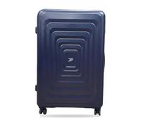 JUST PACK Hard Shell Suitcase 26 Inch with TSA Approved Lock, Medium Hold Luggage 70L, Double Spinner Wheels, Tough ABS Squares Shell, 3.9kg, 70x47x25cm, Navy