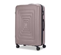 JUST PACK Large Suitcase 28 Inch Hard Shell with TSA Approved Lock, 95L Hold Luggage, Double Spinner Wheels, Tough ABS, 4.3kg, 75x52x28cm Check in Case, Khaki
