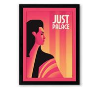 Just Palace Modern Framed Wall Art Print A2 (59.4×42cm) Black, Wall Decor for Living Room, Bedroom, Office & Home, Ready to Hang, Art Gift