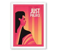 Just Palace Modern Framed Wall Art Print A3 (42×29.7cm) White, Wall Decor for Living Room, Bedroom, Office & Home, Ready to Hang, Art Gift