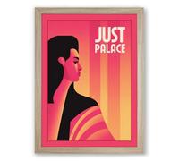 Just Palace Modern Framed Wall Art Print A4 (29.7×21cm) Oak, Wall Decor for Living Room, Bedroom, Office & Home, Ready to Hang, Art Gift