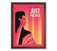 Just Palace Modern Framed Wall Art Print A4 (29.7×21cm) Walnut, Wall Decor for Living Room, Bedroom, Office & Home, Ready to Hang, Art Gift
