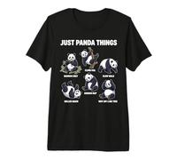Just Panda Things Panda Bear Funny Panda Lover Premium T-Shirt