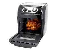 Just Perfecto Hot Air Fryer XXL 12 L - Airfryer up to 200 °C - Frying without Oil with 12 Programmes - 1800 W Rotating Grill Air Fryer with Accessories and Lighting - Hot Air Fryer without Fat