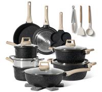 Just Perfecto pots and Pans Sets Non Stick, Induction hob pan Set, Saucepan Set, Non Stick Frying pan Set with lid Stock Pot, deep Frying pan, pots