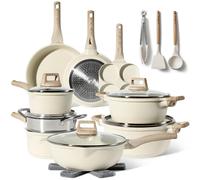 Just Perfecto pots and Pans Sets Non Stick, Induction hob pan Set, Saucepan Set, Non Stick Frying pan Set with lid Stock Pot, deep Frying pan, pots