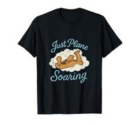 Just Plane Soaring Carpenter Wood Airplane Graphic T-Shirt