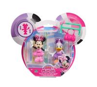 Just Play 89961 Disney Junior Movable Collectible Figures Play Set with Bag and Pole 2-Pack Minnie Mouse and Daisy Duck Ballerina Set 5 cm from 3 Years, Multicoloured