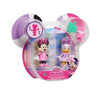 Just Play 89963 Disney Junior Movable Collectible Figures Play Set with Cake and Gift 2-Pack Minnie Mouse and Daisy Duck Party Set 5 cm from 3 Years, Multicoloured