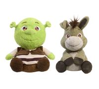 Just Play Comfeez Shrek And Donkey 30cm Teddy