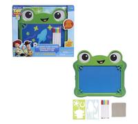 Just Play Disney and Pixar Toy Story 5 Glow Lilypad Dry Erase Drawing Tablet, Light Up Drawing Board with Neon Markers and Stencils, Kids Toy Ages 3+
