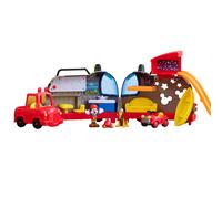 Just Play Disney Junior Mickey Mouse Happy Camper Lights and Sounds Playset 10-Pieces Kids Toys for Ages 3 Up