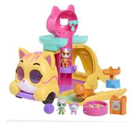 Just Play Disney Junior SuperKitties Purr ‘N’ Go Lights and Sounds Playset, 10 Pieces, Articulated Figures, Kids Toys for Ages 3 Up