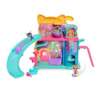 Just Play Disney Junior SuperKitties Purr ‘N’ Play Playset and Figures, 12-pieces, Lights and Sounds, Kids Toys for Ages 3 Up