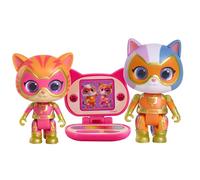 Just Play Disney Junior SuperKitties Su-Purr Charged Ginny and Buddy Figure Set, Kids Toys for Ages 3 Up