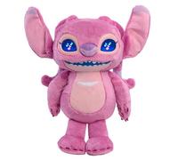 Just Play Disney Stitch Angel Many Moods 34 cm Interactive Plush, 50+ Sounds & Effects, Expressive LCD Eyes Show Her Moods, Toy for Fans, Girls, Boys, Kids 3 and Up