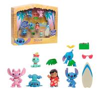 Just Play Disney Stitch Collectible Figure Set with Accessories, 11-pieces, 2-inch Figurines, Collectible Toys, Home Decoration, Kids Toys for Ages 3 Up