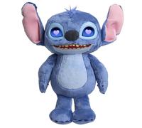 Just Play Disney Stitch Many Moods Stitch 14-inch Interactive Plush, 50+ Sounds & Phrases, LCD Eyes, inspired by Disney's new live-action Lilo & Stitch movie, Kids 3