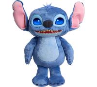 Just Play Disney Stitch Many Moods Stitch 14-inch Interactive Plush, 50+ Sounds & Phrases, LCD Eyes, inspired by Disney's new live-action Lilo & Stitch movie, Kids 3