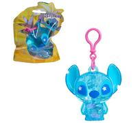 Just Play Disney Stitch Swirl-a-Stitch Clip-on Figure, 7,6 cm Plastic Figurine with Liquid, Colorful Beads, and Glitter, Kids Toys for Ages 3 Up