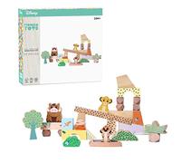 Just Play Disney Wooden Toys The Lion King Pride Rock Building Blocks Set, Officially Licensed Kids Toys for Ages 18 Month