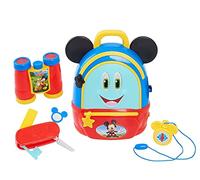 Just Play Mickey Mouse Funhouse Adventures Backpack - Disney Junior Mickey Backpack and Explorer Kit for Children, Explorer Kit for Kids, Multicolor
