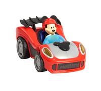 Just Play Mickey Mouse Rev 'n Go Vehicles with Lights and Sounds, Mickey's Car, Mickey Mouse Phrases, Toy for Fans, Boys, Kids Ages 3 and Up