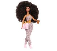 Naturalistas Fashion Pack Coffee Casual 7-Piece Outfit and Accessories Set for 11.5-Inch Tall Naturalistas Dolls, Designed and Developed by Purpose Toys