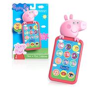 Just Play Peppa Pig Have a Chat Cell Phone, Toy Phone with Realistic Sounds and Light Up Buttons, Kids Toys for Ages 3 Up