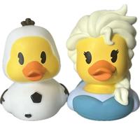 Just Play Rubber Ducks - Disneys Duckalooz, Elsa and Olaf, 3" Bath Toy
