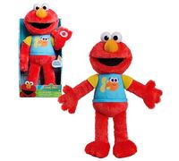 Just Play Sesame Street 33 cm Sing-Along Plush Elmo with Lights and Sounds, Super Soft and Cuddly, Children's Toy for Children from 18 Months