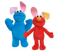 Just Play Sesame Street Easter Small Plush Bundle, 9-inch Tall Elmo and Cookie Monster Stuffed Animals, Kids Toys for Ages 18 Month