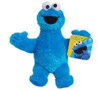 Just Play Sesame Street Friends 8-inch Cookie Monster Plush Stuffed Animal, Recycled Filling, Kids Toys for Ages 18 Month
