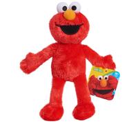 Just Play Sesame Street Friends 8-inch Elmo Sustainable Plush Stuffed Animal, Kids Toys for Ages 18 Month, Red
